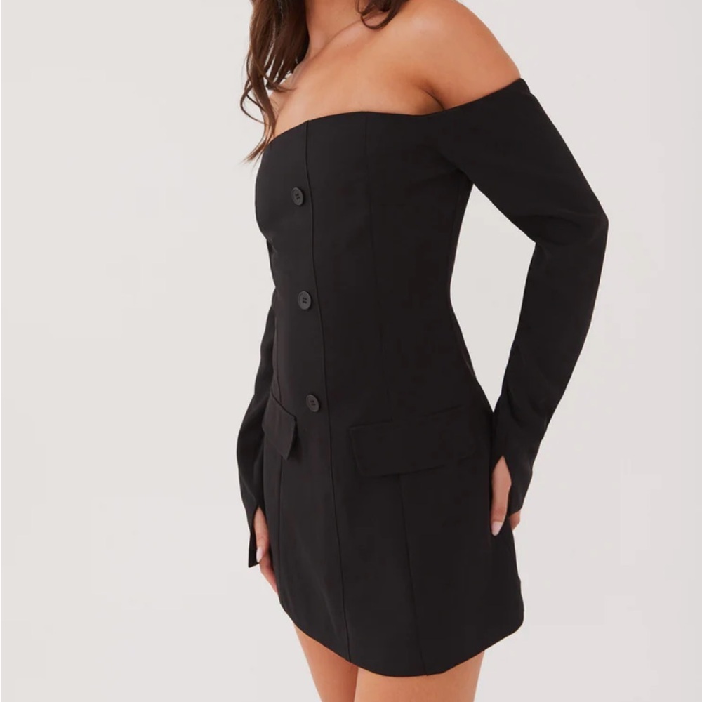 Peppermayo Exclusive - Dominique Blazer Mini Dress - Black